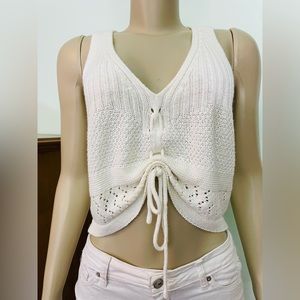 More To Come Crochet Cropped Top